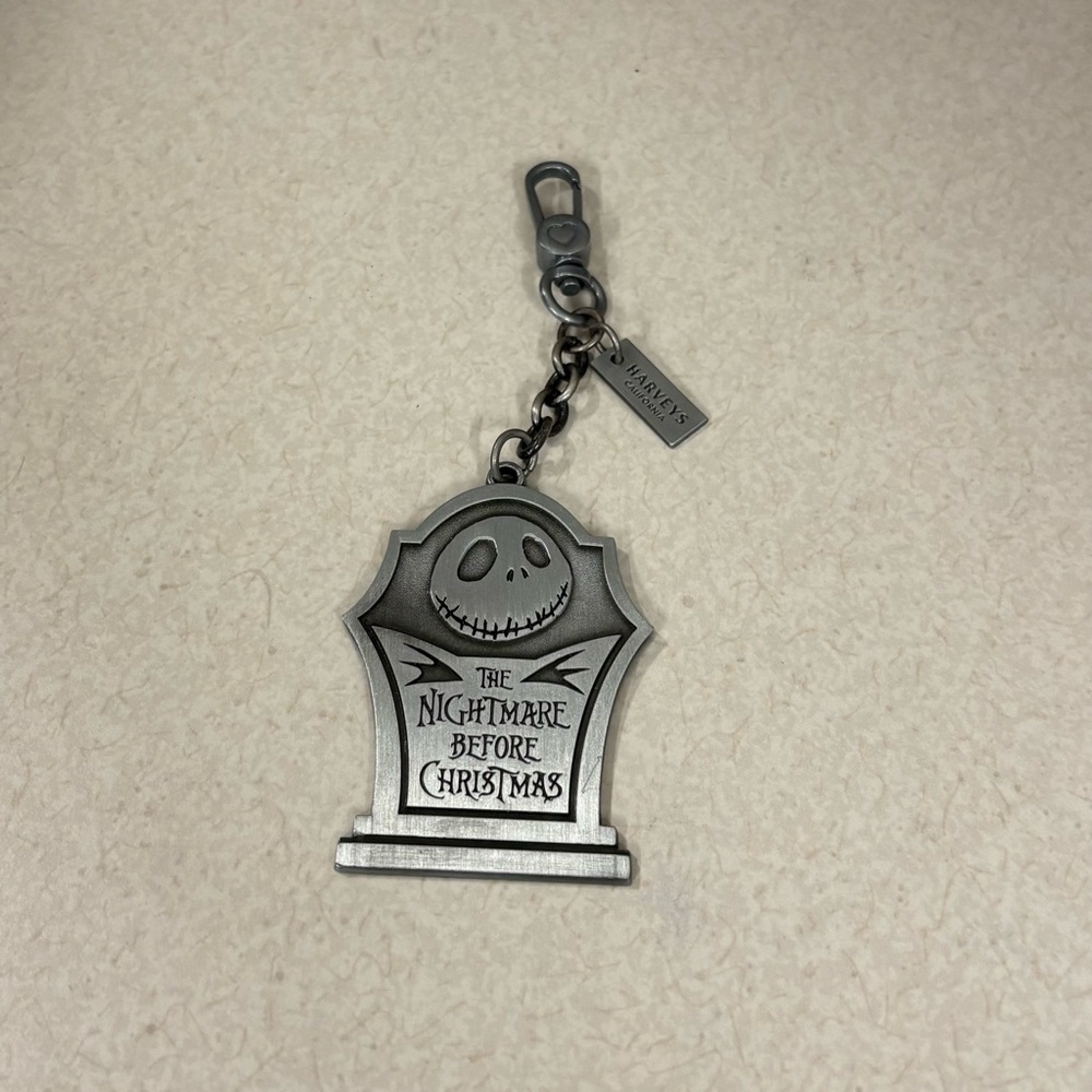 Disney Nightmare Before Christmas Jack Skellington Pewter Keychain by Harveys